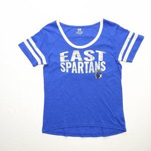 East Spartans Womens Tee shirt Size M Blue